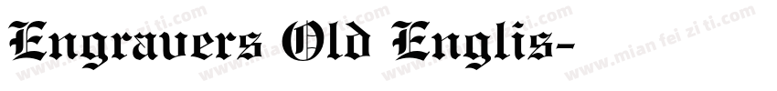 Engravers Old Englis字体转换